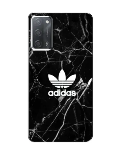 Чохол для OPPO A55 з картинкою «Білий мармур Adidas»