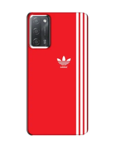 Чохол для OPPO A55 з картинкою «Червоний мінімалізм Adidas»