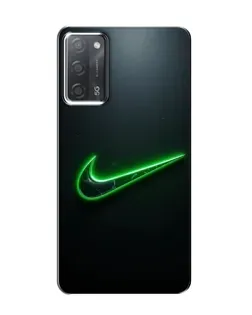 Чохол для OPPO A55 з картинкою «Неоновий контур Nike»