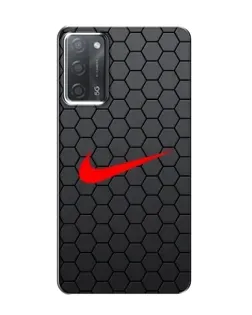 Чохол для OPPO A55 з картинкою «Nike — карбонова сітка»