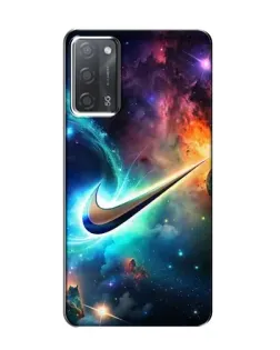 Чохол для OPPO A55 з картинкою «Космічний Nike Swoosh»
