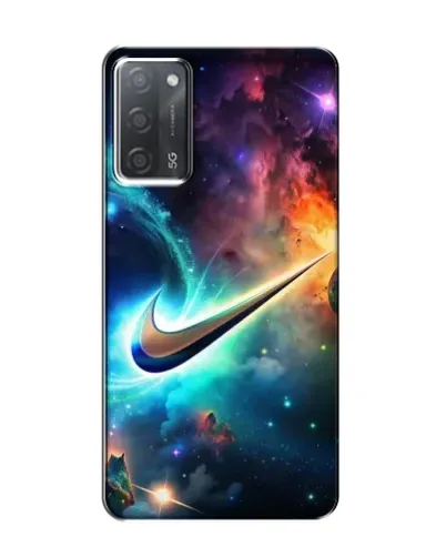 Чохол для OPPO A55 з картинкою «Космічний Nike Swoosh»