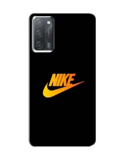 Чохол для OPPO A55 з картинкою «Золотий логотип Nike»