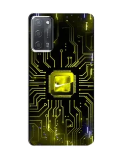 Чохол для OPPO A55 з картинкою «Nike — золота іскра»