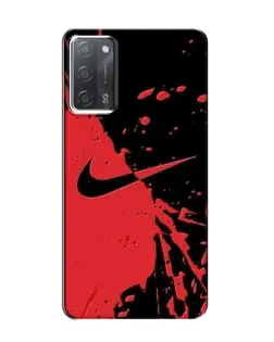 Чохол для OPPO A55 з картинкою «Червоні бризки Nike» Чохол для OPPO A55 з картинкою «Червоні бризки Nike»