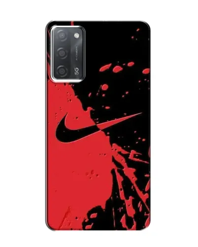 Чохол для OPPO A55 з картинкою «Червоні бризки Nike» Чохол для OPPO A55 з картинкою «Червоні бризки Nike»