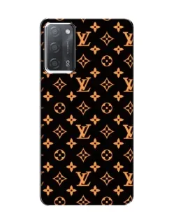Чохол для OPPO A55 з картинкою «Золота монограма LV»