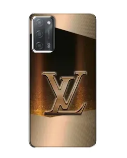 Чохол для OPPO A55 з картинкою «LV — золоте сяйво»