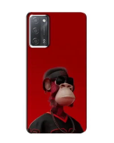 Чохол для OPPO A55 з картинкою «Bored Ape в червоному»