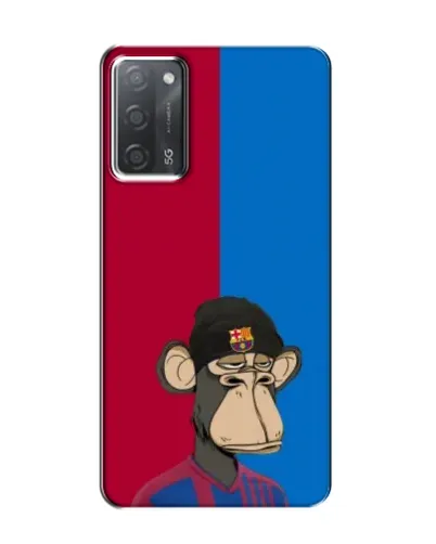 Чохол для OPPO A55 з картинкою «Bored Ape — фанат Барси»