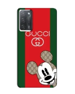 Чохол для OPPO A55 з картинкою «Gucci — смуги та Міккі»