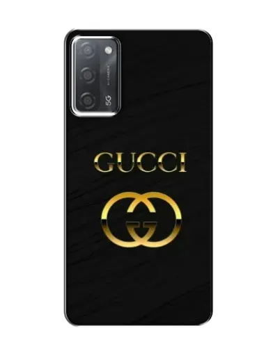 Чохол для OPPO A55 з картинкою «Золотий логотип Gucci»