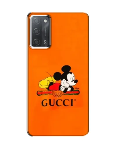 Чохол для OPPO A55 з картинкою «Міккі Маус Gucci — помаранч» Чохол для OPPO A55 з картинкою «Міккі Маус Gucci — помаранч»
