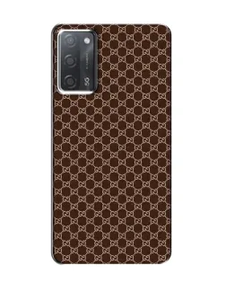 Чохол для OPPO A55 з картинкою «Gucci — шоколадна сітка»