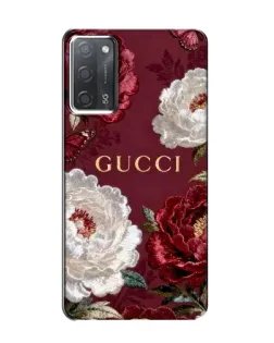 Чохол для OPPO A55 з картинкою «Gucci — бордові троянди»