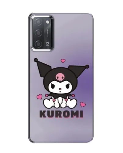 Чохол для OPPO A55 з картинкою «Kuromi — фіолетовий арт»