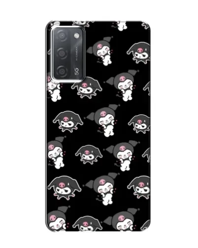 Чохол для OPPO A55 з картинкою «Чорний паттерн Kuromi»