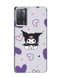 Чохол для OPPO A55 з картинкою «Kuromi та лавандові серця»