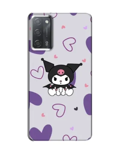 Чохол для OPPO A55 з картинкою «Kuromi та лавандові серця»