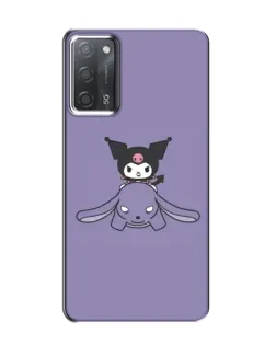 Чохол для OPPO A55 з картинкою «Kuromi на ліловому фоні»