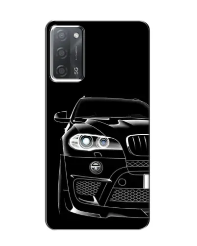 Чехол для OPPO A55 с картинкой «Темный силуэт BMW»