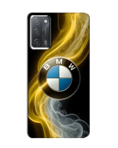 Чехол для OPPO A55 с картинкой «Золотистый дым BMW»