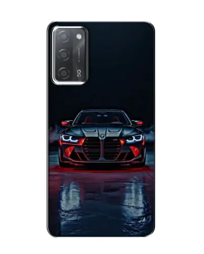 Чехол для OPPO A55 с картинкой «BMW на мокрой дороге»
