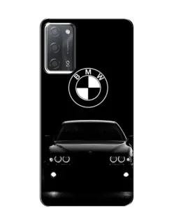 Чехол для OPPO A55 с картинкой «BMW — взгляд из темноты»