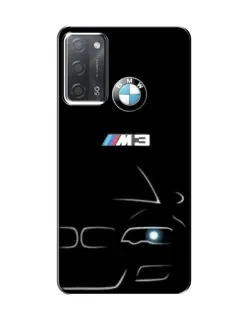 Чехол для OPPO A55 с картинкой «Минималистичный принт BMW M3»