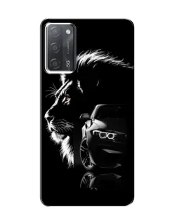 Чехол для OPPO A55 с картинкой «BMW и лев»