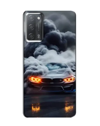 Чехол для OPPO A55 с картинкой «BMW в дыму»