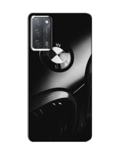Чехол для OPPO A55 с картинкой «Эмблема BMW — макро»