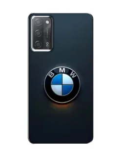 Чехол для OPPO A55 с картинкой «Логотип BMW — минимализм»