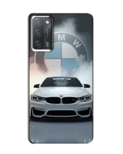 Чехол для OPPO A55 с картинкой «BMW в белом дыму»
