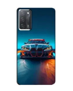Чехол для OPPO A55 с картинкой «BMW — огни неона»
