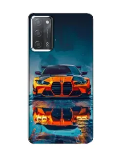 Чехол для OPPO A55 с картинкой «BMW — золотая эмблема»