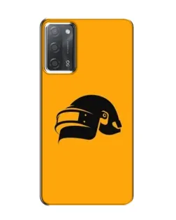 Чехол для OPPO A55 с картинкой «PUBG — золотой шлем»