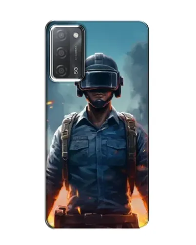Чехол для OPPO A55 с картинкой «PUBG — реалистичный герой»