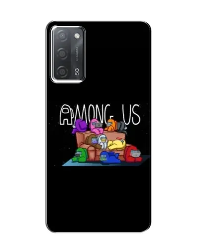 Чехол для OPPO A55 с картинкой «Логотип Among Us» Чехол для OPPO A55 с картинкой «Логотип Among Us»