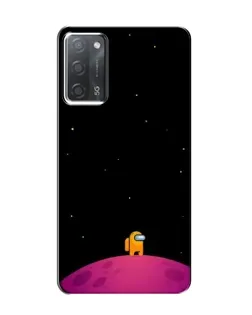 Чехол для OPPO A55 с картинкой «Одинокий герой на планете»