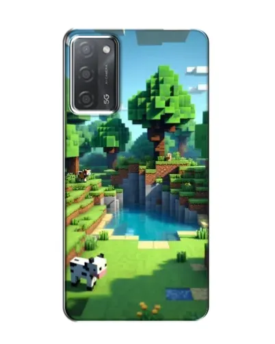 Чехол для OPPO A55 с картинкой «Minecraft летний день»