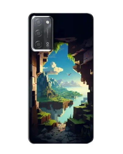 Чехол для OPPO A55 с картинкой «Вид из пещеры»
