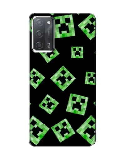 Чехол для OPPO A55 с картинкой «Паттерн с криперами»