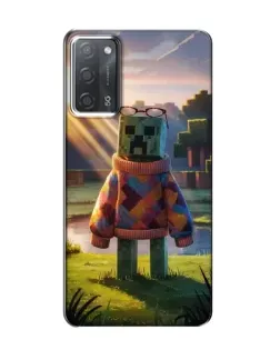 Чехол для OPPO A55 с картинкой «Крипер в свитере»