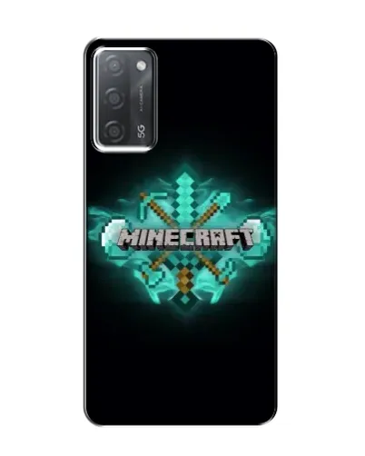 Чехол для OPPO A55 с картинкой «Minecraft Diamond лого»