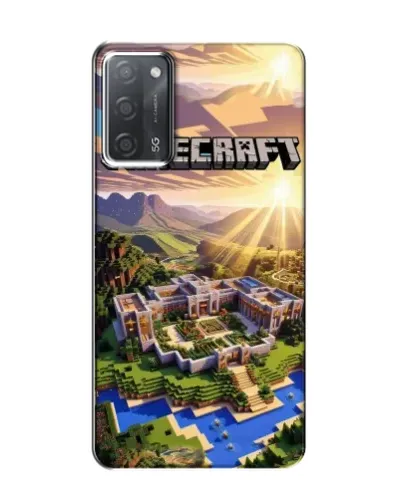 Чехол для OPPO A55 с картинкой «Minecraft панорама»