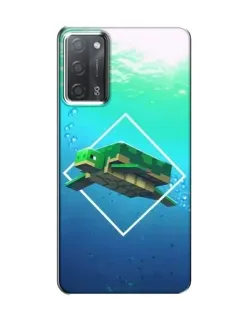Чехол для OPPO A55 с картинкой «Черепаха Minecraft»