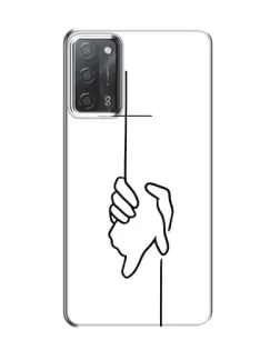 Чехол для OPPO A55 с картинкой «Рука держит»