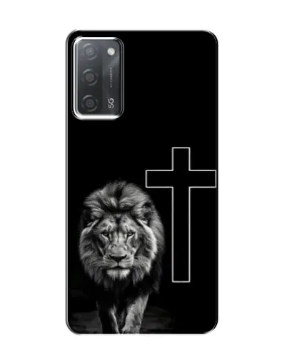 Чехол для OPPO A55 с картинкой «Лев и Крест» Чехол для OPPO A55 с картинкой «Лев и Крест»