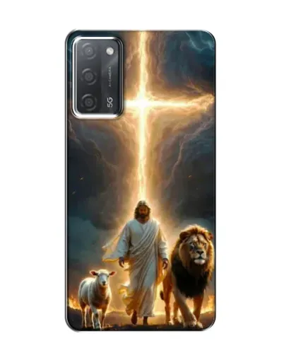 Чехол для OPPO A55 с картинкой «Лев Иуды и Свет» Чехол для OPPO A55 с картинкой «Лев Иуды и Свет»